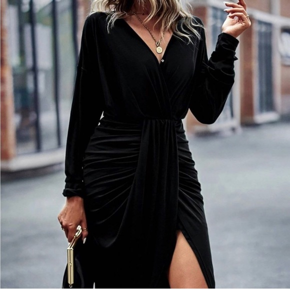 Black Boho Women’s Dress - Picture 2 of 5